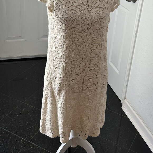 INC INTERNATIONAL CONCEPTS Women’s Ivory/Gold Embroidered Sheath Dress Sz L - Picture 3 of 15